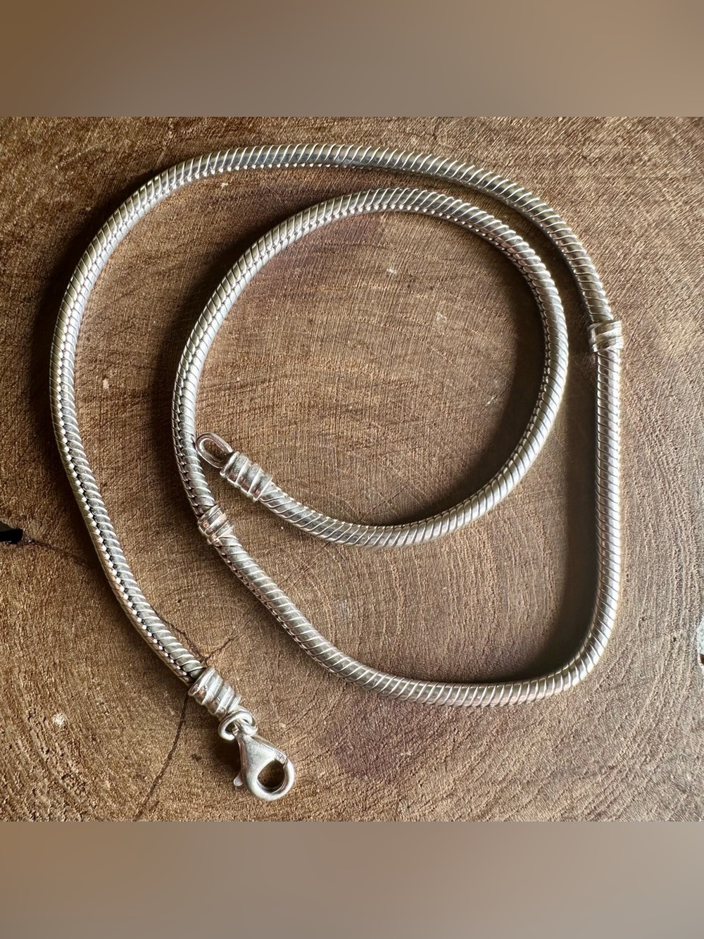 Pandora Snake Chain Necklace 16.5” Long